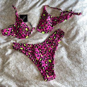 Brand new with tags Zaful animal print bikini